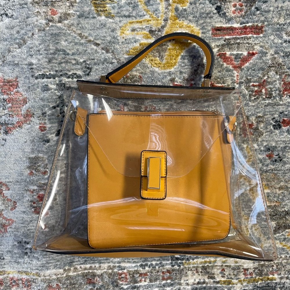 Transparent PVC handbag